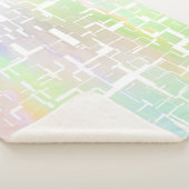 Couverture Sherpa Motif multicolore Abstrait Pastel (3/4)