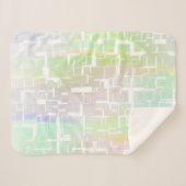 Couverture Sherpa Motif multicolore Abstrait Pastel (Devant (Horizontal))