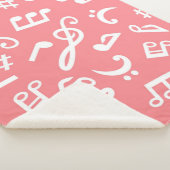 Couverture Sherpa Motif musical (3/4)