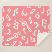Couverture Sherpa Motif musical (Devant (Horizontal))