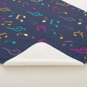 Couverture Sherpa Motif musical (3/4)