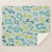 Couverture Sherpa Motif musical (Devant (Horizontal))