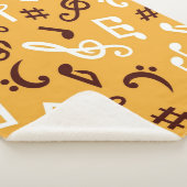 Couverture Sherpa Motif musical (3/4)