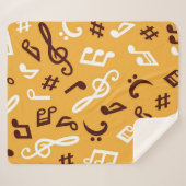 Couverture Sherpa Motif musical (Devant (Horizontal))