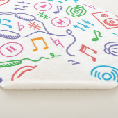 Couverture Sherpa Motif musical (3/4)