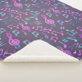 Couverture Sherpa Motif musical (3/4)