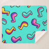 Couverture Sherpa Motif musical (Devant (Horizontal))