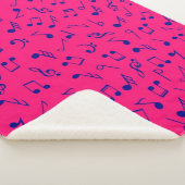 Couverture Sherpa Motif musical (3/4)