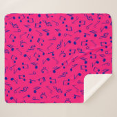 Couverture Sherpa Motif musical (Devant (Horizontal))