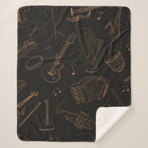 Couverture Sherpa Motif musical