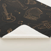Couverture Sherpa Motif musical (3/4)