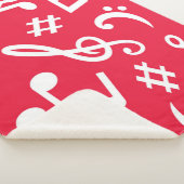 Couverture Sherpa Motif musical (3/4)