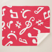 Couverture Sherpa Motif musical (Devant (Horizontal))