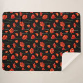 Couverture Sherpa motif noir (Devant (Horizontal))