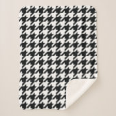 Couverture Sherpa Motif noir blanc de Houndstooth (Devant)
