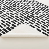 Couverture Sherpa Motif noir de courses de brosse (3/4)