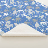 Couverture Sherpa Motif octopus.b LBlue BG (3/4)