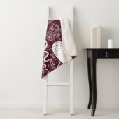 Couverture Sherpa motif Octopus vintage. (En situation)