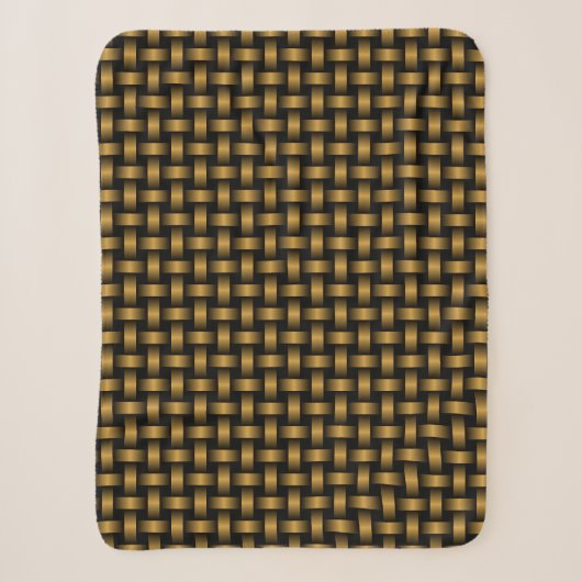 Couverture Sherpa Motif orange noir (Devant)