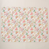 Couverture Sherpa motif ornements mariages (Devant (Horizontal))