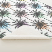 Couverture Sherpa Motif Paint Drop Palm Tree (3/4)