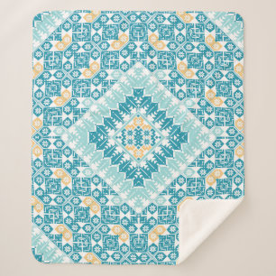 Couverture Sherpa Motif palestinien Broderie Design imprimé