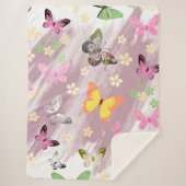 Couverture Sherpa Motif papillon 7 (Devant)