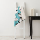 Couverture Sherpa Motif papillon de choux (En situation)