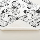 Couverture Sherpa Motif papillon de choux (3/4)