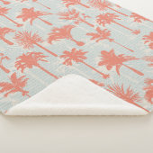 Couverture Sherpa Motif Pastel Palm Tree (3/4)