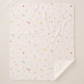 Couverture Sherpa Motif Pastel Star (Devant)