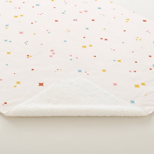Couverture Sherpa Motif Pastel Star (3/4)