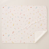 Couverture Sherpa Motif Pastel Star (Devant (Horizontal))