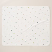 Couverture Sherpa Motif Pastel Triangle (Devant (Horizontal))