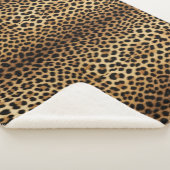 Couverture Sherpa Motif Peau de Léopard (3/4)