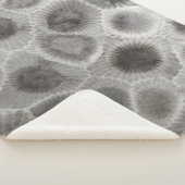 Couverture Sherpa Motif Petoskey Stone (3/4)