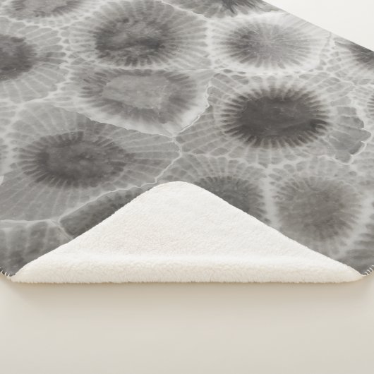 Couverture Sherpa Motif Petoskey Stone (3/4)