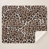 Couverture Sherpa motif poster de animal (Devant (Horizontal))