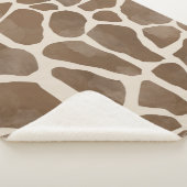 Couverture Sherpa Motif Poster de animal de Giraffe d'aquarelle (3/4)