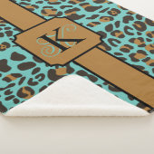 Couverture Sherpa Motif Poster de animal Leopard Jaguar personnalisé (3/4)