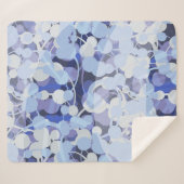 Couverture Sherpa Motif pourpre de microbe (Devant (Horizontal))