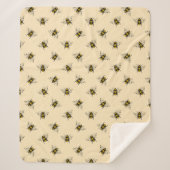 Couverture Sherpa Motif Queen Bee (Devant)