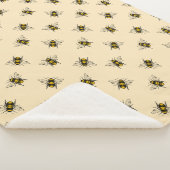 Couverture Sherpa Motif Queen Bee (3/4)