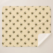Couverture Sherpa Motif Queen Bee (Devant (Horizontal))