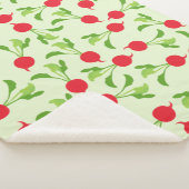 Couverture Sherpa Motif Radish Red Green (3/4)