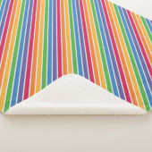Couverture Sherpa Motif Rainbow Stripes (3/4)