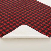 Couverture Sherpa Motif Red Black Weaver (3/4)