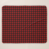 Couverture Sherpa Motif Red Black Weaver (Devant (Horizontal))