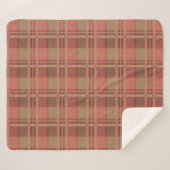 Couverture Sherpa Motif rose écossais Lady Tartan (Devant (Horizontal))