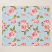 Couverture Sherpa Motif rose et Pois (Devant (Horizontal))